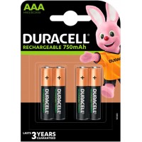 Аккумуляторы Duracell 750 mAh Rechargeable LSD в блистере (AAA), Ni-Mh, RTU. Цена за уп. 4 шт.