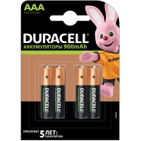 Аккумуляторы Duracell 900 mAh Rechargeable LSD в блистере (AAA), Ni-Mh, RTU. Цена за уп. 4 шт.