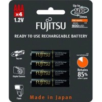 Аккумуляторы Fujitsu 950 mAh (min 900 mAh) HR-4UTHCEX 4B в блистере - аналог Eneloop Pro, Япония. (AAA). Цена за уп. 4 шт.