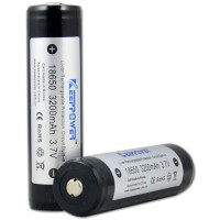 Li-ion аккумуляторы Keeppower 18650, ёмкостью 3200 mAh с защитой.