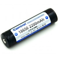 Keeppower 18650, ёмкостью 2200 mAh с защитой (Samsung).