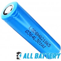 Аккумулятор 18650 LG HG2L 3000 mAh Li-ion INR, 3.7В. Высокотоковый - 20А (30А). Аналог LG HG2. Оригинал - Korea.