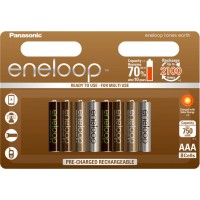 Panasonic Eneloop Earth 800 mAh (min 750 mAh) AAA. Tones edition! Цена за уп. 8 шт.