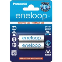 Panasonic Eneloop 2000 mAh (min 1900 mAh) BK-3MCCE/2BE в блистере. 2100 циклов! (AA). Цена за уп. 2 шт.