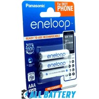 Panasonic Eneloop 800 mAh (min 750 mAh) BK-4MCCE/3DE - набор для радиотелефона. AAA. Цена за уп. 3 шт.