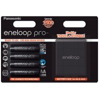 Panasonic Eneloop Pro 2600 mAh (min 2500 mAh) BK-3HCDE/4BE в блистере + фирменный Бокс. (AA). Цена за уп. 4 шт. с боксом.