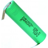 Samsung INR 18650 25R (20А) SDI Li-ion 2500 mAh с лепестками (под пайку). Оригинал - Korea.