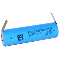 Samsung INR 18650 29E с лепестками (под пайку). Li-ion 3,7V 2900 mAh без защиты. Оригинал - Korea.