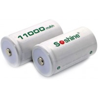 Soshine D (R20) 11000 mAh RTU (Ni-Mh). Низкий саморазряд. Цена за 1 шт.