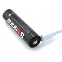 Soshine 18650 Li-Ion 3,7V 3600 mAh со встроенным micro-USB портом для зарядки. Защищенный (Protected).
