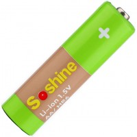 Soshine 1.5V Li-Ion 2200 mWh поштучно - пальчиковые АКБ с номинальным напряжением 1.5В. (AA). Цена за 1 шт.