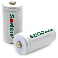 Soshine C (R14) 5500 mAh RTU (Ni-Mh). Низкий саморазряд. Цена за 1 шт.