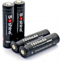 Soshine 18650 LiFePO4 3,2V 1800 mAh c защитой (Protected).