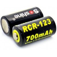 Soshine RCR123 700 mAh 3.7V (16340) Li-Ion с защитой.