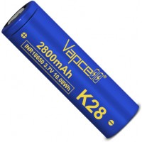 VapCell K28 18650 2800 mAh INR (Blue), 20A (35A) без защиты.