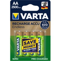 Varta Endless 2500 mAh LSD Recharge Accu в блистере Ni-Mh (AA). RTU. Цена за уп. 4 шт.