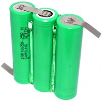 Аккумуляторная сборка для шуруповерта 2500 mAh 11,1В 3S1P на базе Li-Ion 18650 Samsung 25R (3 x 25R).
