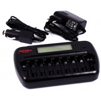 Japcell BC-800 - зарядное устройство на 8 каналов + Автоадаптер.