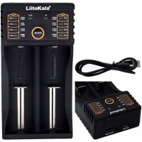 LiitoKala Lii-202 - зарядное устройство на 2 канала для Li-Ion, LiFePO4, Ni-Mh/Ni-Cd + Power Bank. Оригинал.