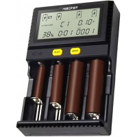 Miboxer C4 V4 Upgrade с РАЗРЯДОМ. Универсальное зарядное для Ni-Cd/Ni-Mh, Li-Ion, LiFePO4. (AA,C, 18650,14500). 1.5A.