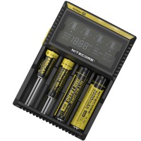Nitecore Digicharger D4 - универсальное зарядное устройство с LED дисплеем.