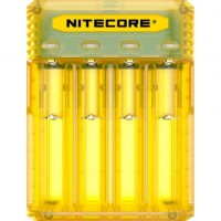 Nitecore Q4 зарядное устройство для Li-Ion/IMR, 4 канала, ток 2А. Цвет - желтый.