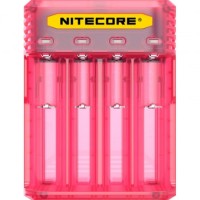 Nitecore Q4 зарядное устройство для Li-Ion/IMR, 4 канала, ток 2А. Цвет - розовый.