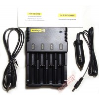 Nitecore Intellicharger i4 v2 - универсальное зарядное устройство + Автоадаптер.