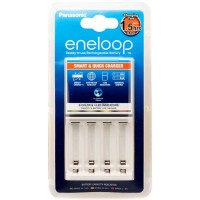 Panasonic Eneloop BQ-CC55E Quickcharger Colour LED - Быстрое зарядное устройство для АА и ААА на 4 канала.