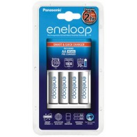 Комплект Panasonic BQ-CC16 Smart & Quick charger + 4 аккумулятора Eneloop 2000 BK-3MCCE.