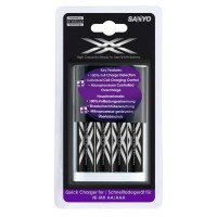 Быстрое зарядное устройство Sanyo Eneloop MQR06   4 Sanyo Eneloop XX HR-3UWXB.