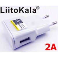 USB блок питания LiitoKala Lii-U1 (2A). Для зарядных устройств Liitokala, Nitecore, X-Tar и др.