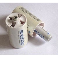 Переходник с пальчикового аккумулятора ("АА") на "D" аккумулятор от Eneloop