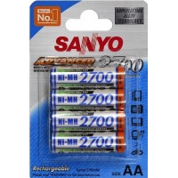 Sanyo 2700 mAh (HR-3U), упаковка - блистер.