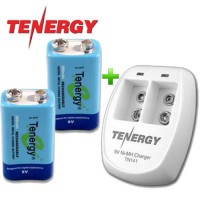Комплект: Tenergy TN 141 и 2 аккумулятора Tenergy Крона 250 mAh.