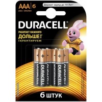 Щелочные минипальчиковые батарейки Duracell Alkaline AAA (LR03), 1.5V. Цена за уп. 6 шт.
