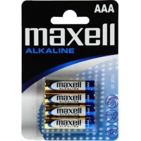 Щелочные минипальчиковые батарейки Maxell Alkaline AAA LR03, 1.5V в блистере. Цена за уп. 4 шт.