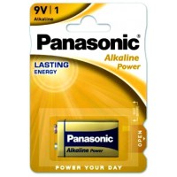Щелочная батарейка Крона 9В Panasonic Alkaline Power 6F22 в блистере. Цена за 1 шт.