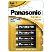 Щелочные пальчиковые батарейки AA Panasonic Alkaline Power LR6, 1.5V. Упаковка - блистер. Цена за уп. 4 шт.