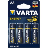 Щелочные пальчиковые батарейки Varta Energy AA (LR6), 1.5V. Цена за уп. 4 шт. Alkaline.