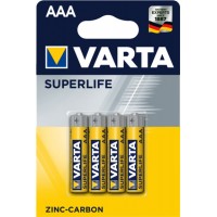 Солевые минипальчиковые батарейки ААА Varta Superlife (R03), 1.5V. Упаковка - блистер. Цена за уп. 4 шт. Солевые минипальчиковые батарейки ААА Varta Superlife (R03), 1.5V. Упаковка - блистер. Цена за уп. 4 шт.